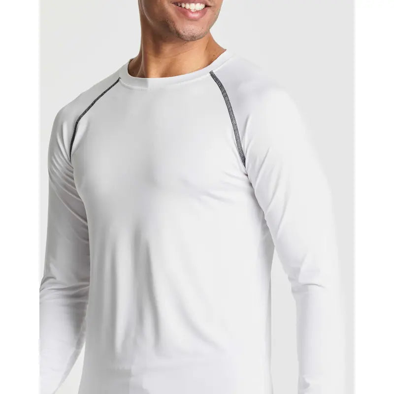 Four Long-Sleeve Athletic Shirts in Mixed Colors