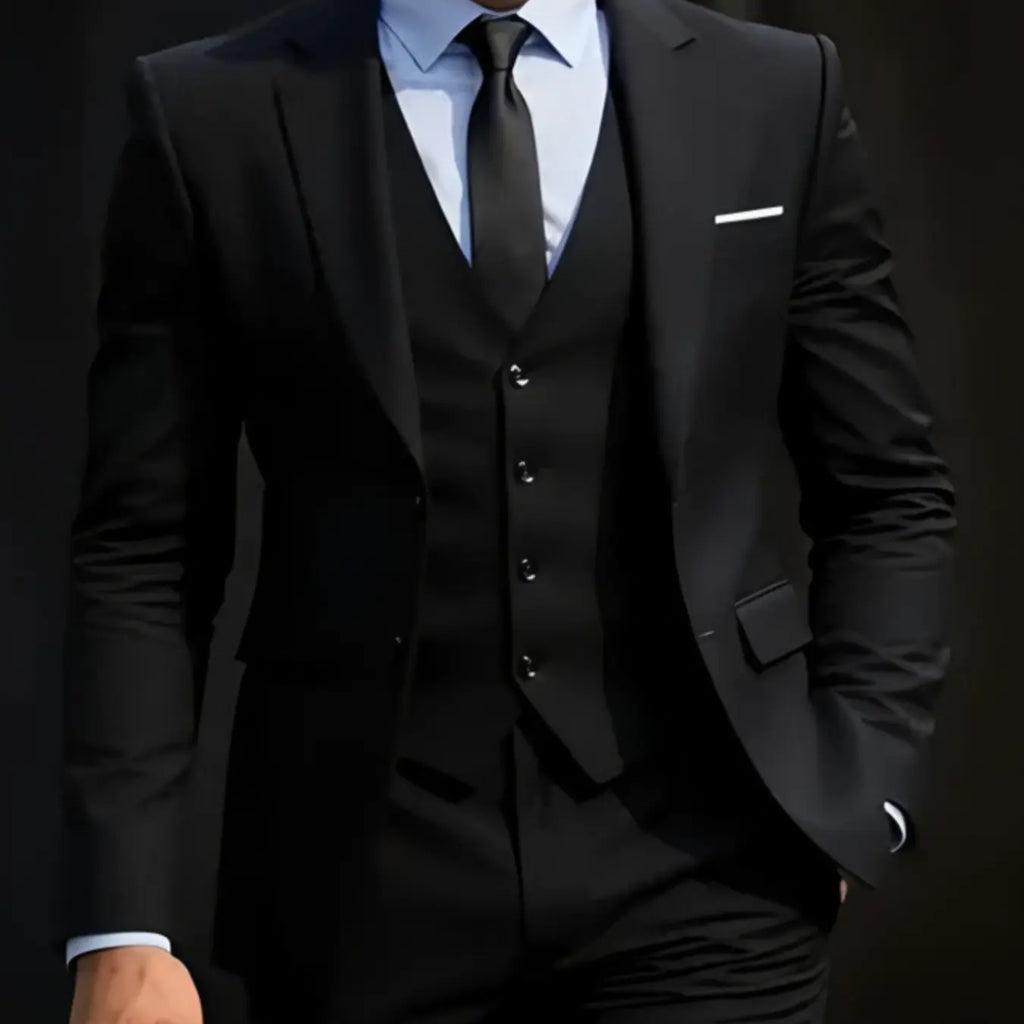 Royal Blue Slim Fit Three-Piece Suit