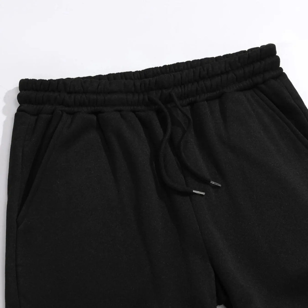 Drawstring Jogger Sweatpants in Black, Beige and White