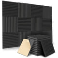 Charcoal Wedge Acoustic Foam Wall Panels