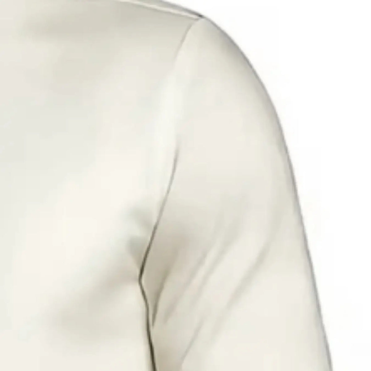 Cream Stand-Collar Shirt and Trousers Set