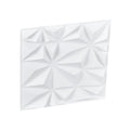 White Textured 3D Geometric Wall Panel